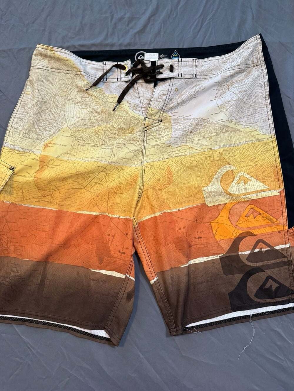 Quiksilver Cypher Series Kelly Slater Map Print 4-Way Stretch Boardshorts